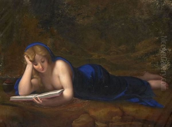 La Madeleine Au Desert Oil Painting by Antonio Allegri da Correggio