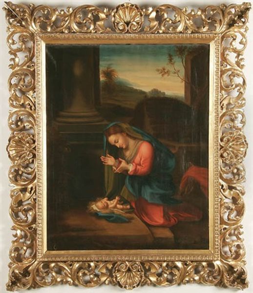 The Nativity Oil Painting by Antonio Allegri da Correggio