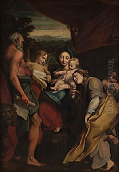 Il Giorno Oil Painting by Antonio Allegri da Correggio