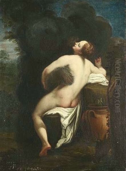 Jupiter Und Io Oil Painting by Antonio Allegri da Correggio
