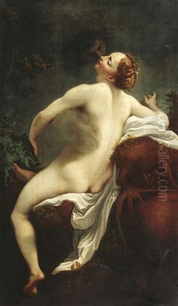Jupiter Und Io Oil Painting by Antonio Allegri da Correggio