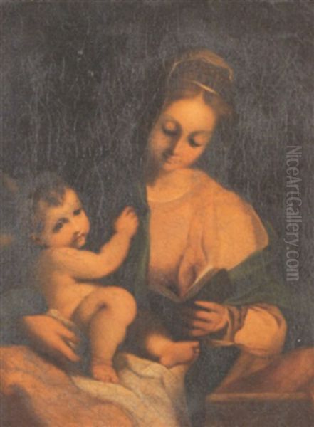 The Madonna And Child Oil Painting by Antonio Allegri da Correggio