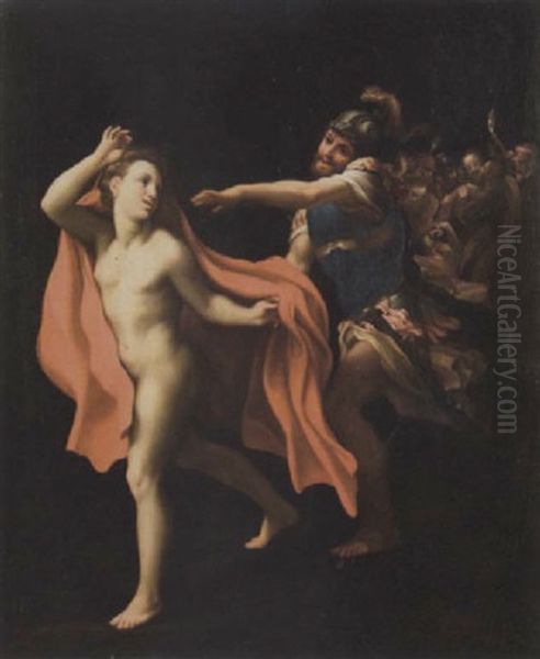 The Betrayal Of Christ With A Soldier In Pursuit Of Mark The Evangelist Oil Painting by Antonio Allegri da Correggio