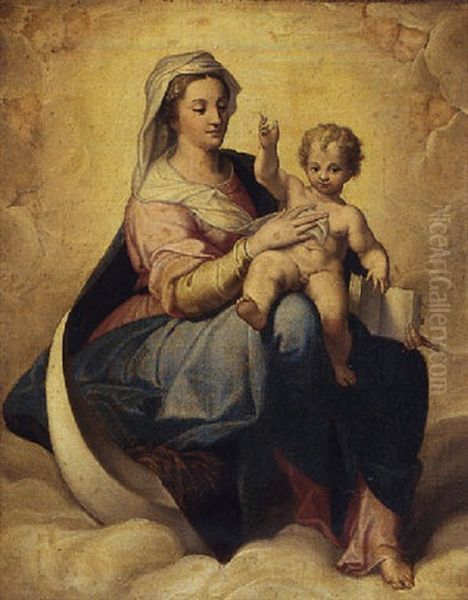 The Virgin And Child Oil Painting by Antonio Allegri da Correggio