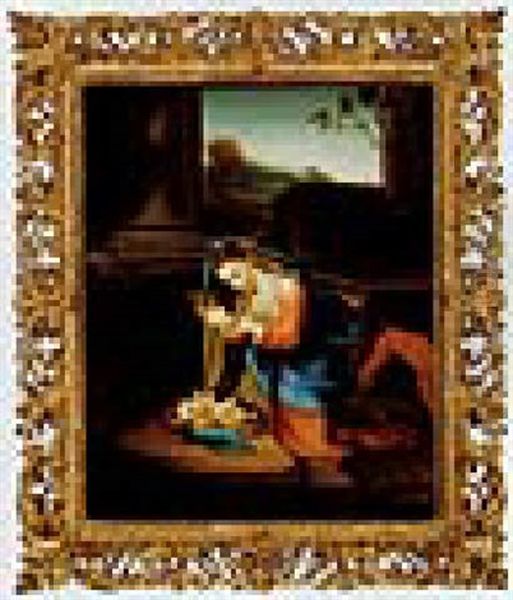 Madonna Mit Dem Kind Oil Painting by Antonio Allegri da Correggio