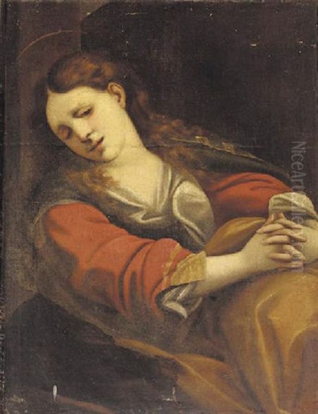 The Penitent Magdalene Oil Painting by Antonio Allegri da Correggio