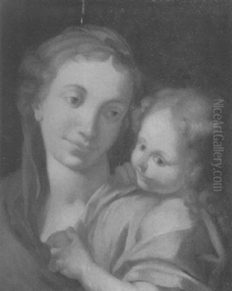 The Madonna And Child Oil Painting by Antonio Allegri da Correggio