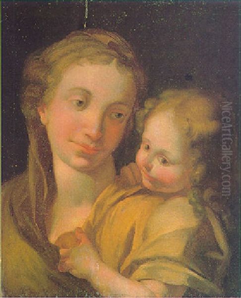 The Madonna And Child Oil Painting by Antonio Allegri da Correggio
