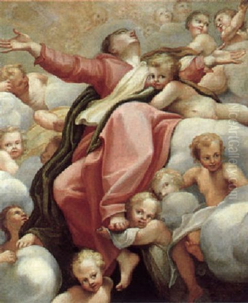 Die Himmelfahrt Mariens Oil Painting by Antonio Allegri da Correggio