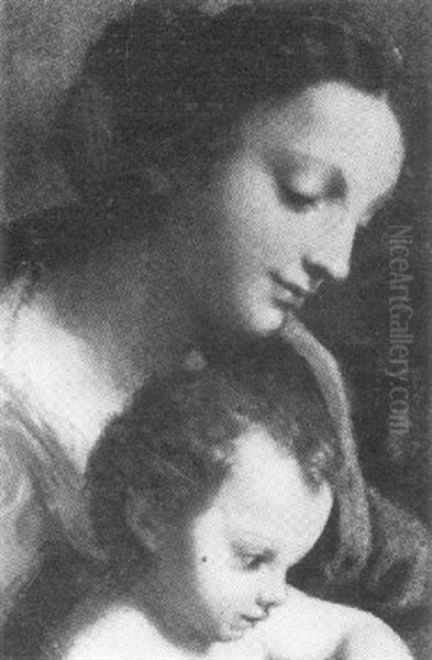The Madonna And Child Oil Painting by Antonio Allegri da Correggio