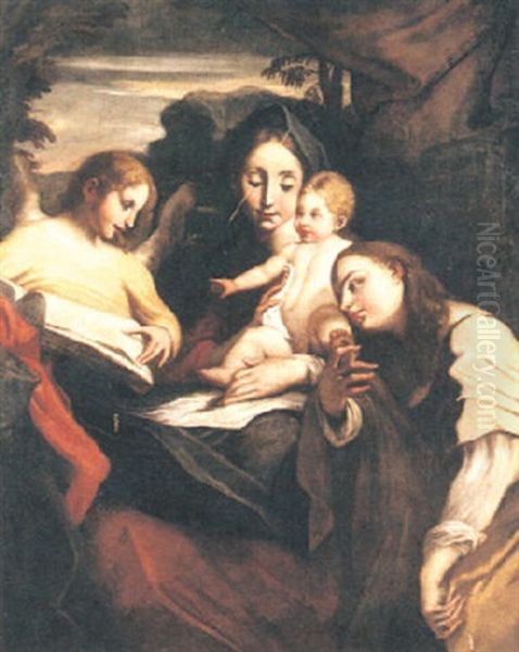 Kristi Undervisning Oil Painting by Antonio Allegri da Correggio