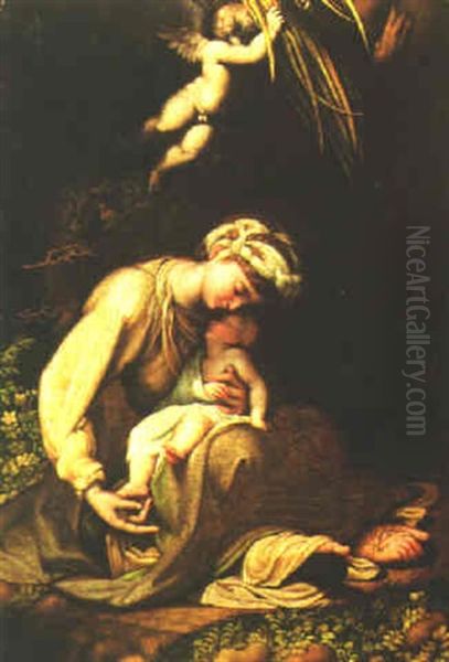 The Madonna And Child Oil Painting by Antonio Allegri da Correggio