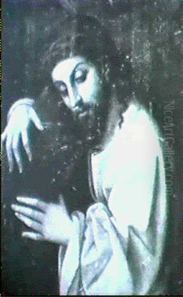 Cristo Portacroce Oil Painting by Antonio Allegri da Correggio
