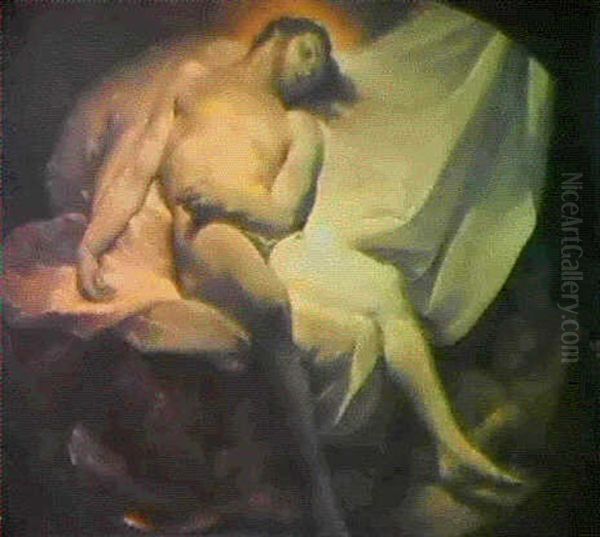 Cristo Morto Oil Painting by Antonio Allegri da Correggio