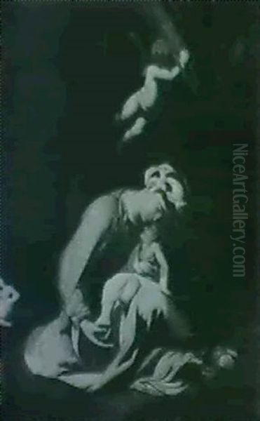 La Zingarella. Oil Painting by Antonio Allegri da Correggio