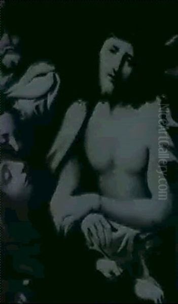 Ecce Homo                                                   (after The Picture In The National Gallery London) Oil Painting by Antonio Allegri da Correggio