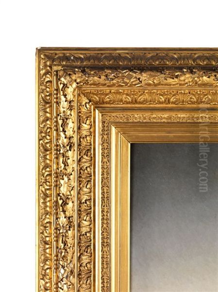 Landschaft Mit Ruinen Bei Abenddammerung Oil Painting by Hermann David Solomon Corrodi