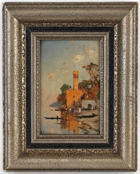 Au Bord Du Nil Oil Painting by Hermann David Solomon Corrodi