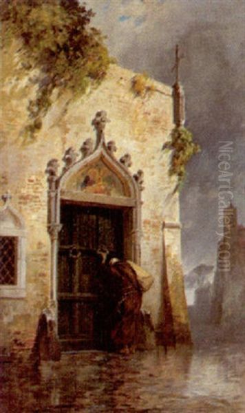 An Der Pforte Oil Painting by Hermann David Solomon Corrodi