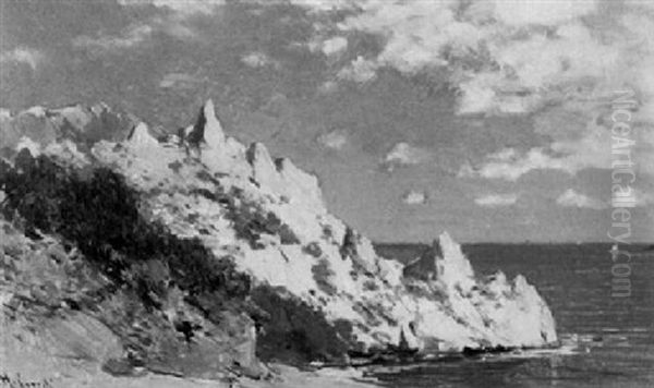 Partie An Der Italienischen Kuste Oil Painting by Hermann David Solomon Corrodi