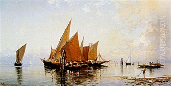 Matrimonio In Laguna Oil Painting by Hermann David Solomon Corrodi