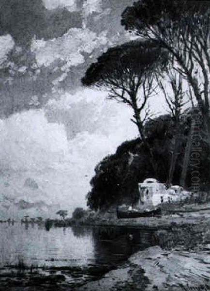 Motiv Aus Italien Oil Painting by Hermann David Solomon Corrodi