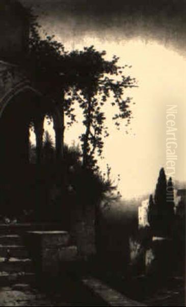 Looking Out To Sea Oil Painting by Hermann David Solomon Corrodi