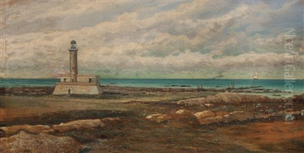 El Faro De Punta Carretas Oil Painting by Carlo Corsetti