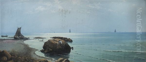 Costa De Montevideo Oil Painting by Carlos Corsetti