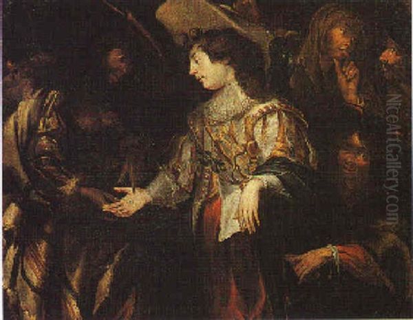 La Buona Ventura Oil Painting by Jan Cossiers