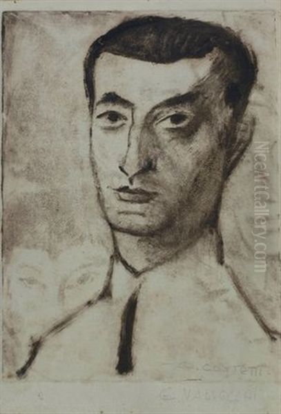 Ritratto Oil Painting by Giovanni Costetti