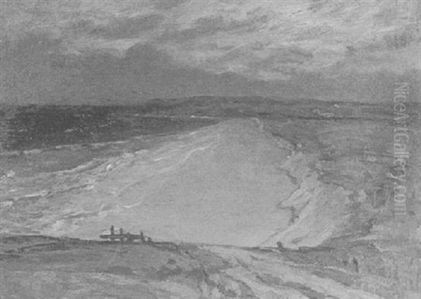 Plage Oil Painting by Charles Cottet