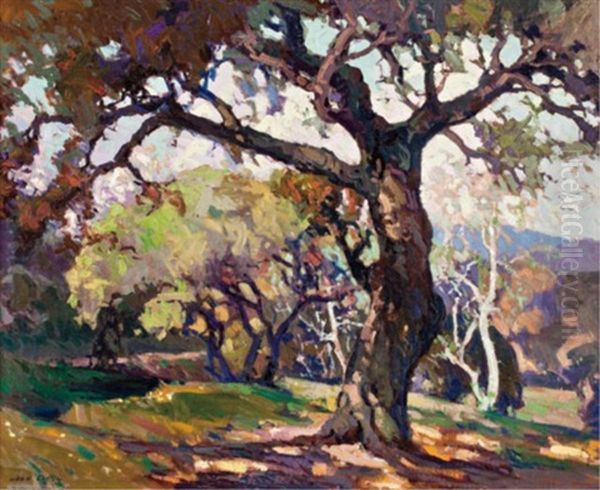 Spring Time, California Oil Painting by John Wesley Cotton