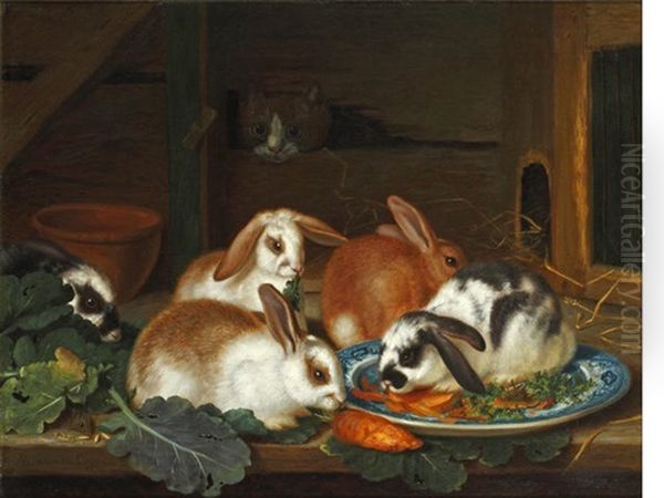 A Study From Nature Oil Painting by Horatio Henry Couldery