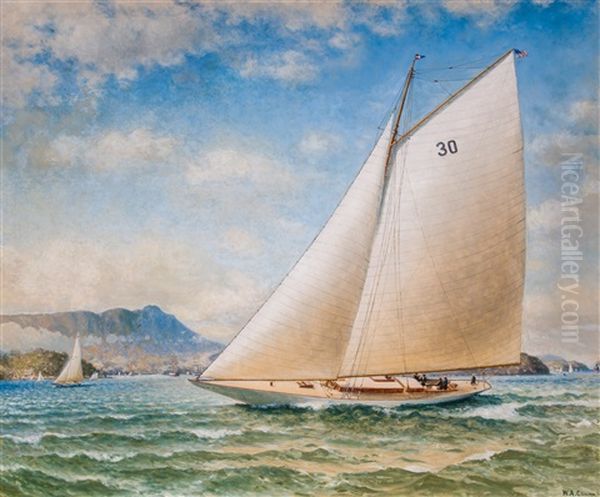 Le Cirque De Gavarni Dans Les Pyrenees Oil Painting by William Coulter