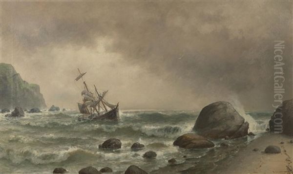 Off The Breakers Oil Painting by William Coulter