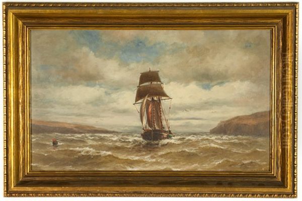 Entrance To Golden Gate, California Oil Painting by William Coulter