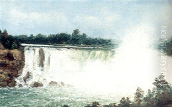 Niagra Falls Oil Painting by William Coulter