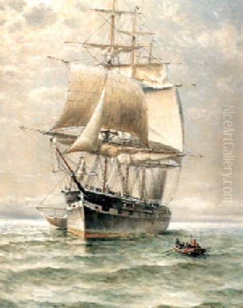 Sailing Ship (no.6) Oil Painting by William Coulter