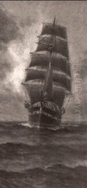 Sailing Schooner Oil Painting by William Coulter