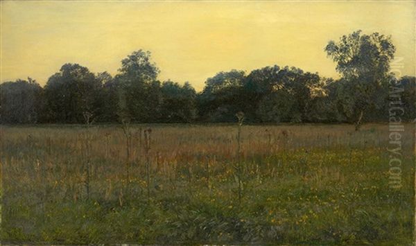 Abenddammerung Bei Mariendal Oil Painting by Janus Andreas Bartholin La Cour