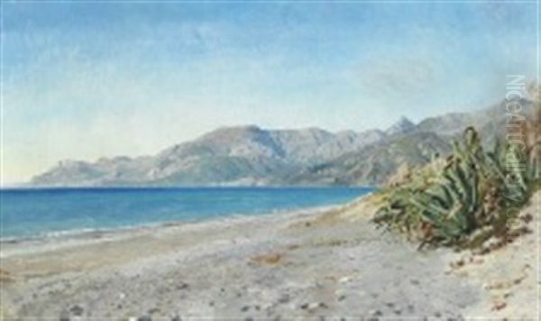 From Bordighera Oil Painting by Janus Andreas Bartholin La Cour