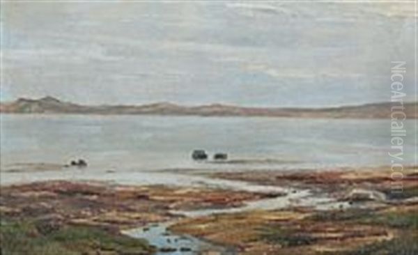 Landskab Fra Mols Oil Painting by Janus Andreas Bartholin La Cour