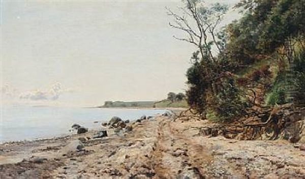 Skraent Ved Helgenaes Oil Painting by Janus Andreas Bartholin La Cour