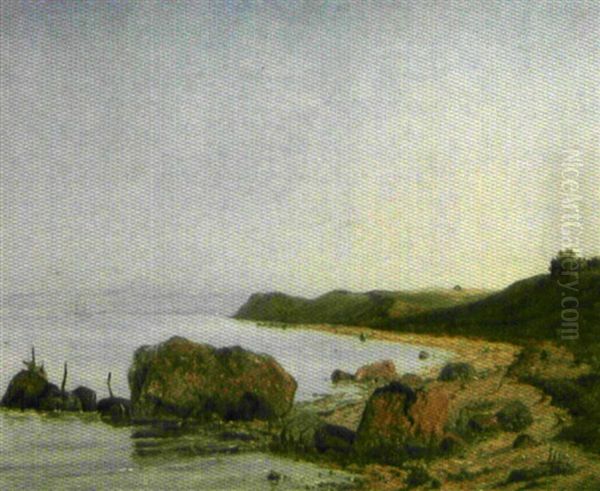 Bords De Mer (pair) Oil Painting by Janus Andreas Bartholin La Cour