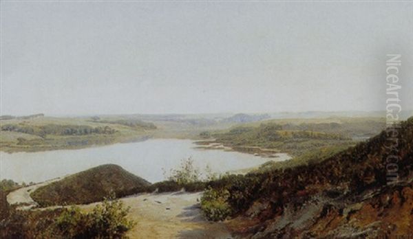 Solandskab Oil Painting by Janus Andreas Bartholin La Cour