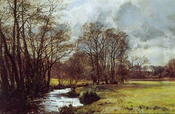 En Forarsdag Oil Painting by Janus Andreas Bartholin La Cour