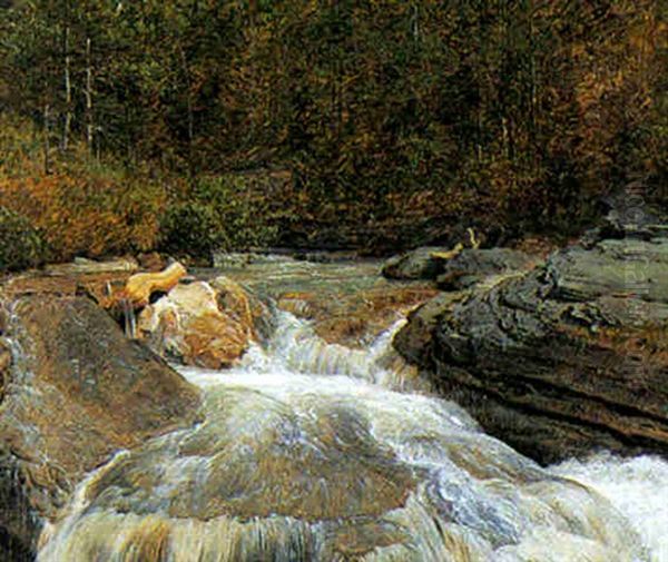 Parti Fra Rosenlaui Oil Painting by Janus Andreas Bartholin La Cour