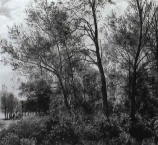 Fruhlingstag Oil Painting by Janus Andreas Bartholin La Cour