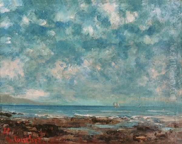 Lac Leman Oil Painting by Gustave Courbet